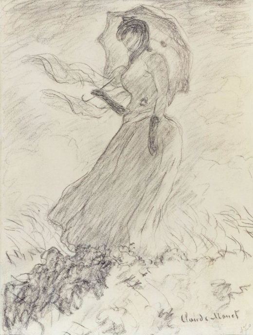 Claude Monet „Frau mit Sonnenschirm“ 23 x 30 cm 1