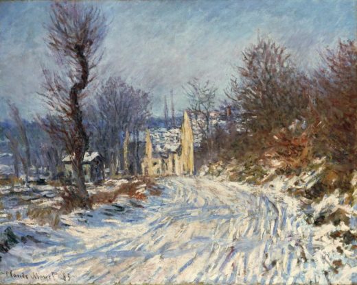 Claude Monet „Die Straße nach Giverny im Winter“ 81 x 65 cm 1
