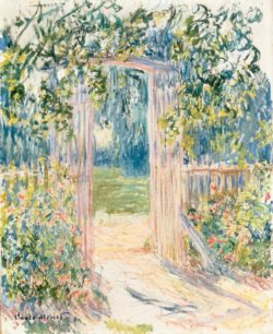 Claude Monet "Das Gartentor in Vetheuil" 60 x 73 cm