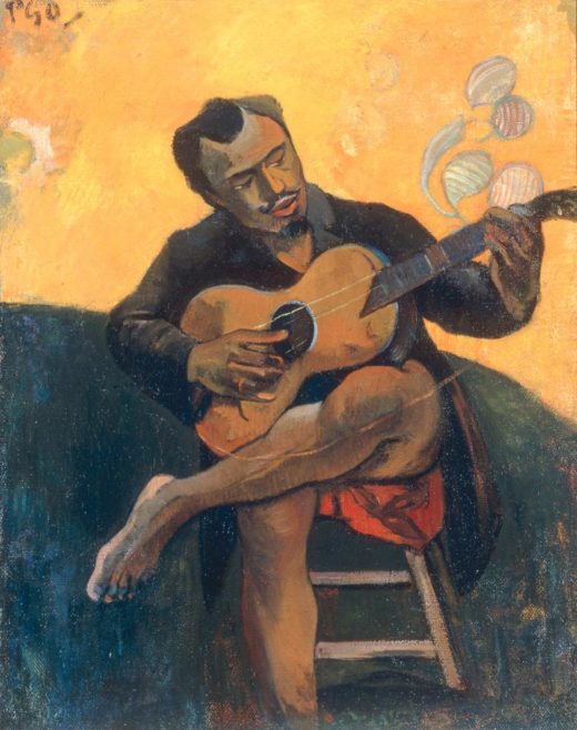 Paul Gauguin „Der Gitarrenspieler“  72 x 90 cm 1