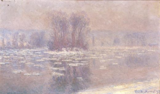 Claude Monet „Eisschollen auf der Seine bei Bennecourt“ 100 x 60 cm 1