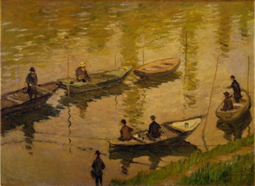 Claude Monet „Angler an der Seine bei Poissy“ 81 x 59 cm 1