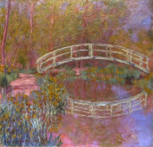 Claude Monet „Brücke im Garten“ 92 x 89 cm 1
