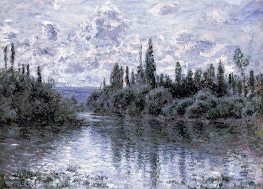 Claude Monet „Nebenarm der Seine bei Vetheuil“ 80 x 60 cm 1
