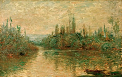 Claude Monet „Nebenarm der Seine bei Vetheuil“ 72 x 46 cm 1