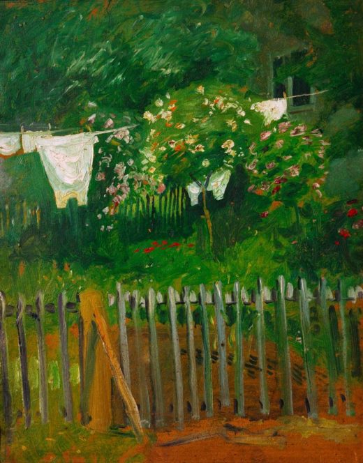 August Macke „Wäsche im Garten in Kandern“ 41 x 52 cm 1