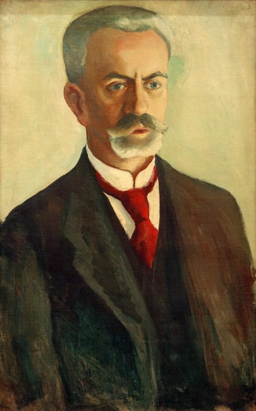 August Macke „Bildnis Bernhard Koehler“ 41 x 64 cm 1