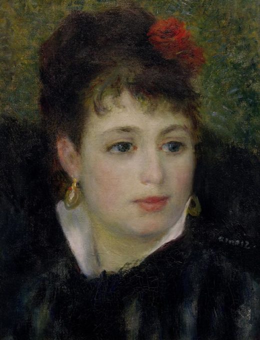 Auguste Renoir „Frau mit Rose“ 27 x 35 cm 1