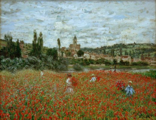 Claude Monet „Mohnfeld bei Vetheuil“ 90 x 70 cm 1