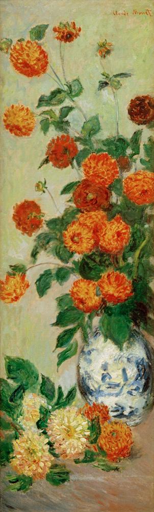 Claude Monet „Dahlien“ 37 x 128 cm 1