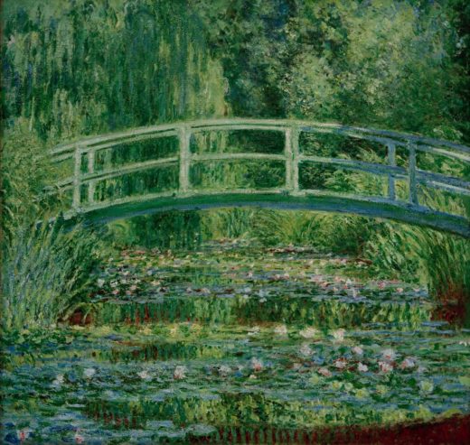 Claude Monet „Der Seerosenteich mit der japanischen Brücke“ 89 x 90 cm 1