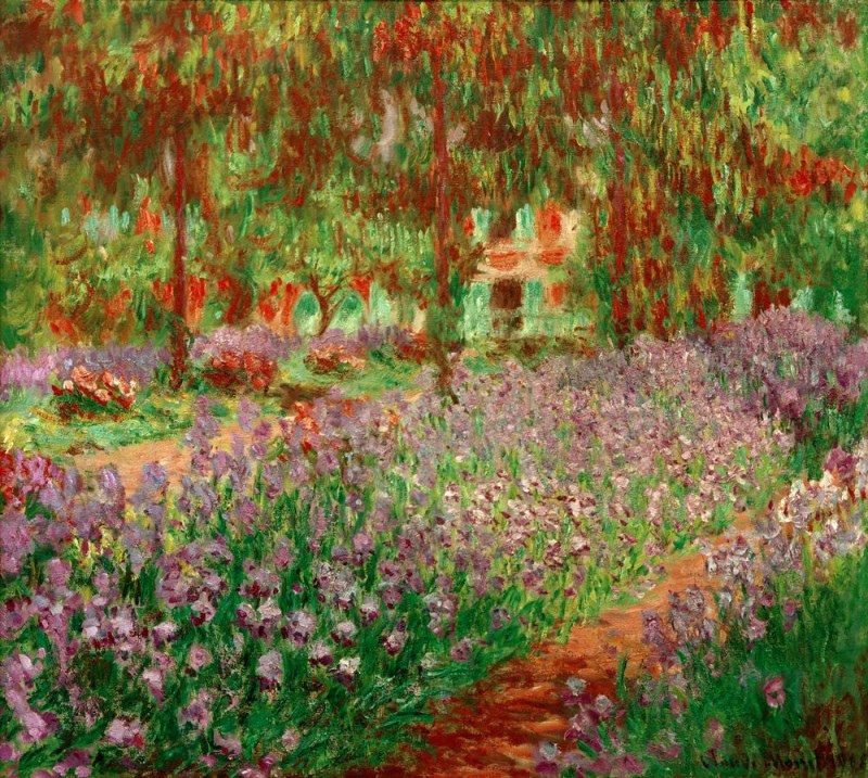 Kunstdruck Der Garten von Claude
