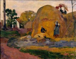Paul Gauguin "Die gelben Heuschober oder Goldene Ernte"  93 x 74 cm