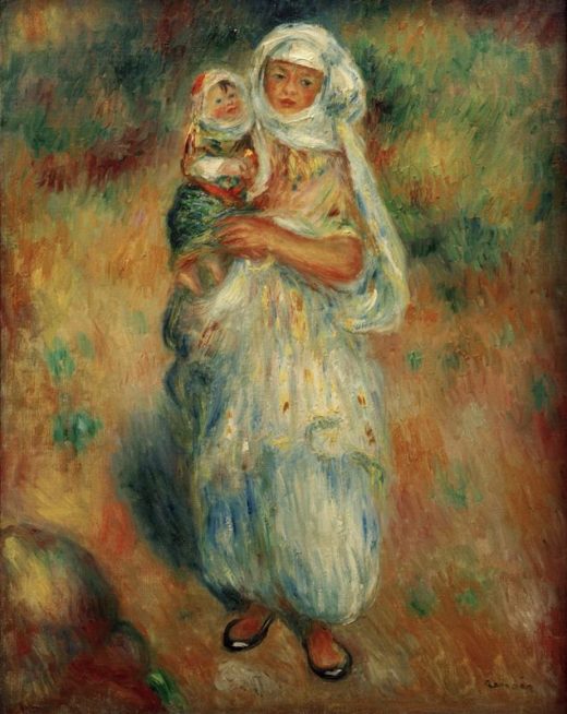 Auguste Renoir „Algerierin mit Kind“ 32 x 41 cm 1