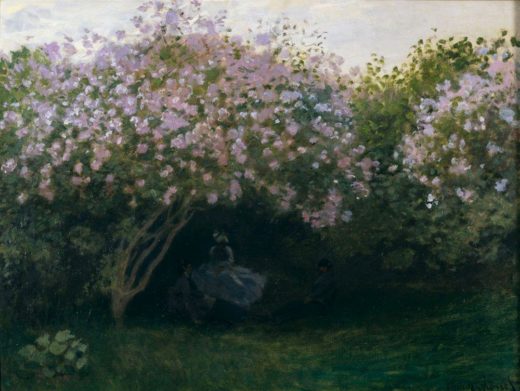Claude Monet „Ruhepause unter dem Fliederbusch“ 65 x 50 cm 1