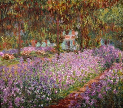 Claude Monet „Irisbeet in Monets Garten“ 92 x 81 cm 1