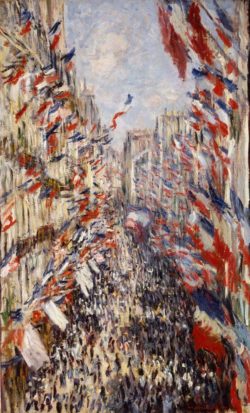 Claude Monet "Rue Montorgeuil in Paris" 50 x 162 cm