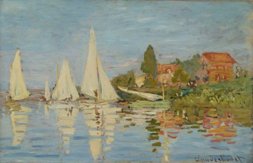 Claude Monet „Regatta in Argenteuil“ 75 x 48 cm 1