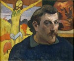 Paul Gauguin "Selbstbildnis mit dem gelben Christus"  46 x 38 cm