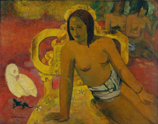 Paul Gauguin „Vairumati (Die irdische Braut des Gottes Oro)“  94 x 73 cm 1
