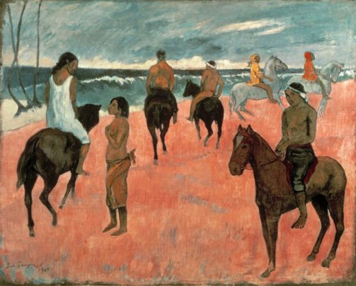 Paul Gauguin „Reiter am Strand“  92 x 73 cm 1