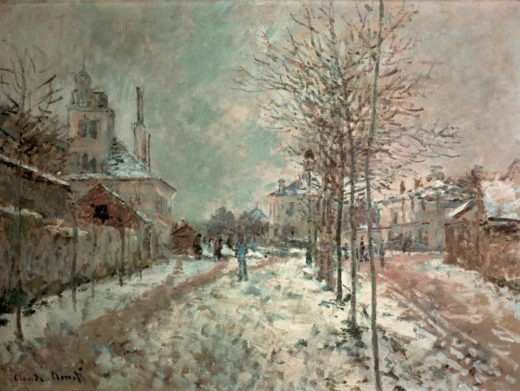 Claude Monet „Der schneebedeckte Boulevard de Pontoise in Argenteuil“ 81 x 130 cm 1
