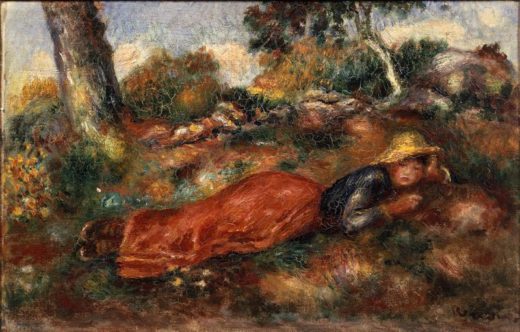 Auguste Renoir „Jeune fille couchee sur l herbe“ 31 x 20 cm 1