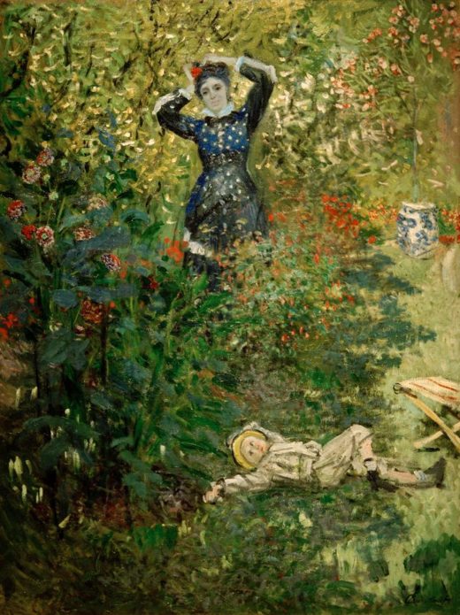 Claude Monet „Camille Monet und Jean im Garten“ 97 x 131 cm 1