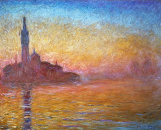 Claude Monet „Dämmerung in Venedig“ 92 x 73 cm 1