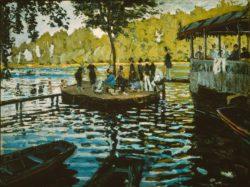 Claude Monet "Badeplatz und Bootsverleih La Grenouillere" 99 x 74 cm