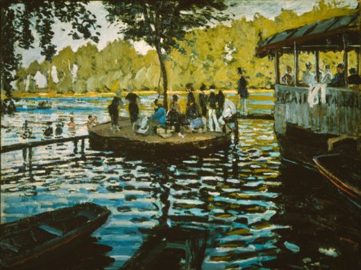 Claude Monet „Badeplatz und Bootsverleih La Grenouillere“ 99 x 74 cm 1