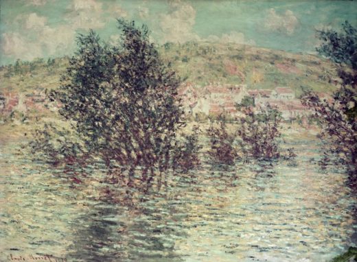 Claude Monet „Blick von Lavacourt auf Vetheuil“ 81 x 60 cm 1