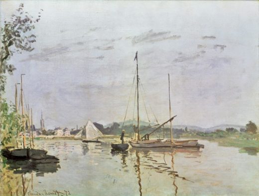 Claude Monet „Die Barke  Argenteuil“ 65 x 67 cm 1