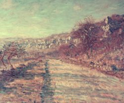 Claude Monet "Die Straße nach La Roche-Guyon" 72 x 59 cm