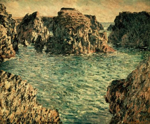 Claude Monet „Hafeneinfahrt von Port-Goulphar  Belle-Ile“ 81 x 65 cm 1