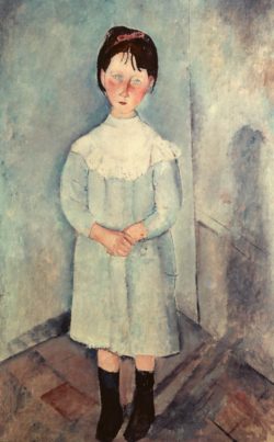 Amedeo Modigliani "Kleines Mädchen in Blau" 73 x 117"cm