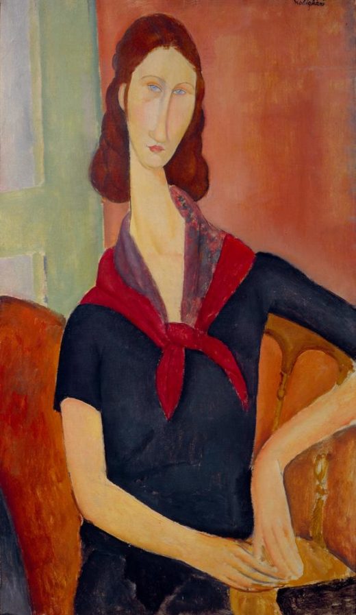 Amedeo Modigliani „Portrait von Jeanne Hébuterne“ 92 x 54″cm 1