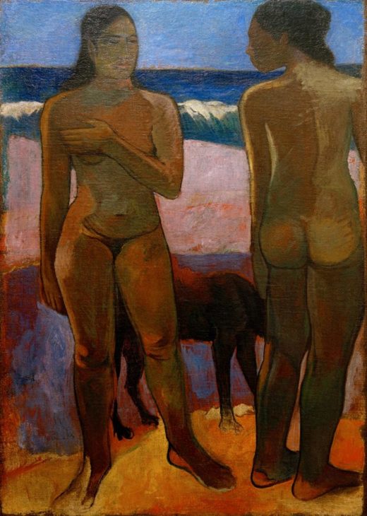 Paul Gauguin „Zwei Tahitianerinnen am Strand“  64 x 91 cm 1