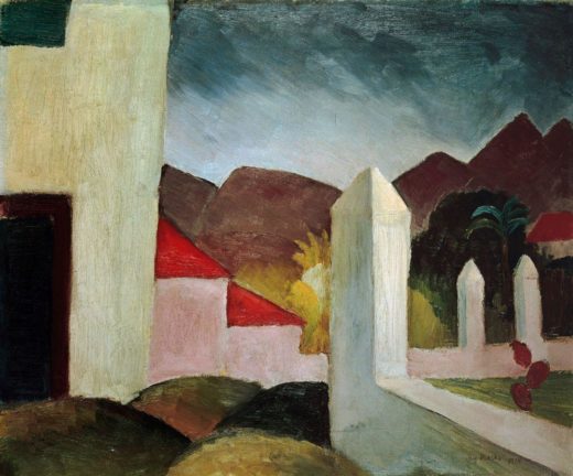August Macke „Tunesische Landschaft“ 55 x 45 cm 1