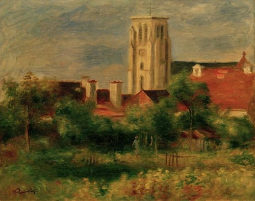 Auguste Renoir „Die Kirche von Essoyes“ 42 x 34 cm 1