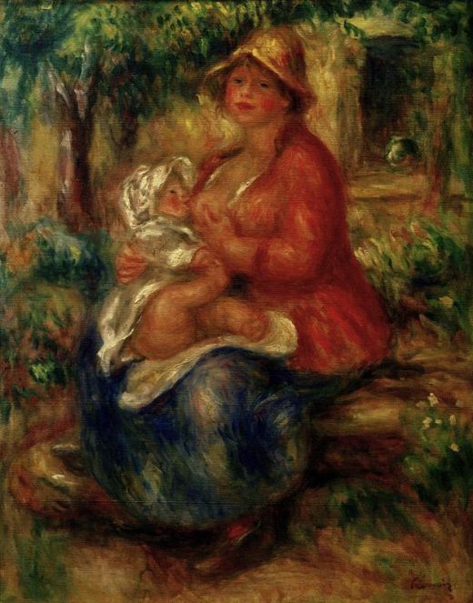 Auguste Renoir „Aline Charigot, stillend“ 40 x 51 cm 1