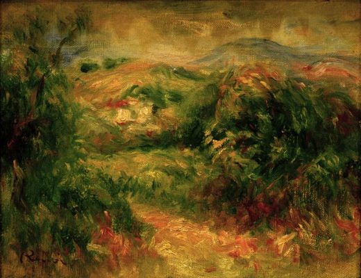 Auguste Renoir „Landschaft bei Cros-de-Cagnes“ 24 x 19 cm 1
