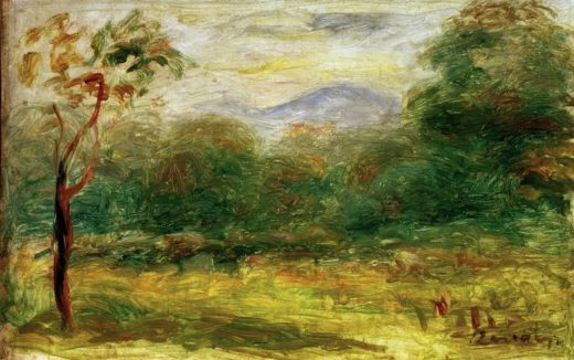 Auguste Renoir „Landschaft in Südfrankreich“ 29 x 19 cm 1
