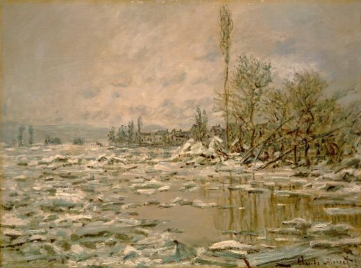 Claude Monet „Eisbruch trübes Wetter“ 90 x 68 cm 1