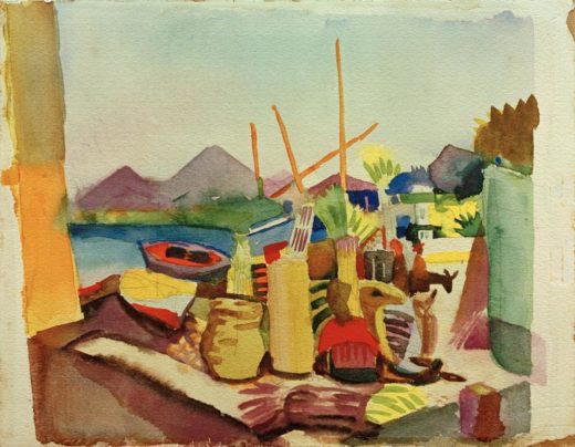 August Macke „Landschaft bei Hammamet“ 27 x 21 cm 1