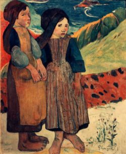 Paul Gauguin "Bretonische kleine Mädchen an der Küste"  72 x 90 cm