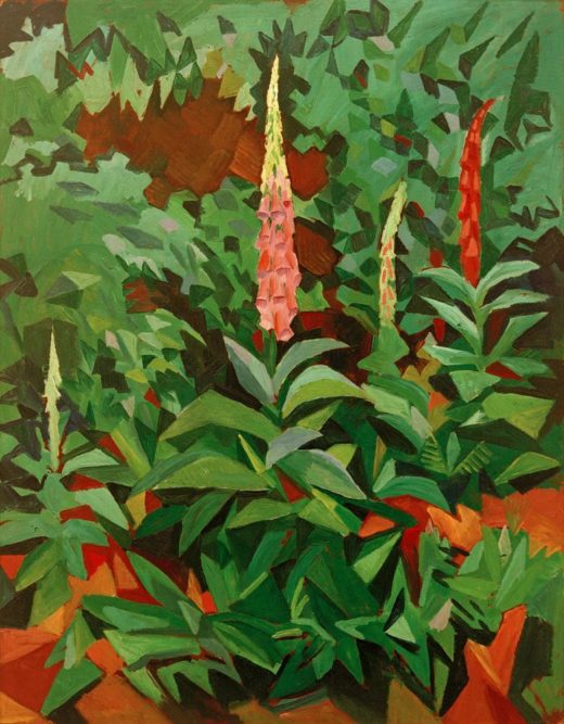 August Macke „Fingerhüte im Garten“ 80 x 103 cm 1