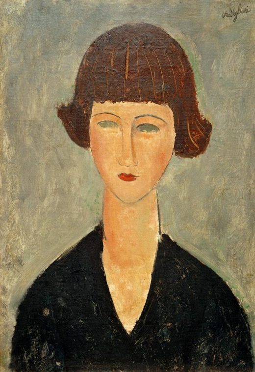 Amedeo Modigliani „Junge Brünette“ 55 x 38″cm 1