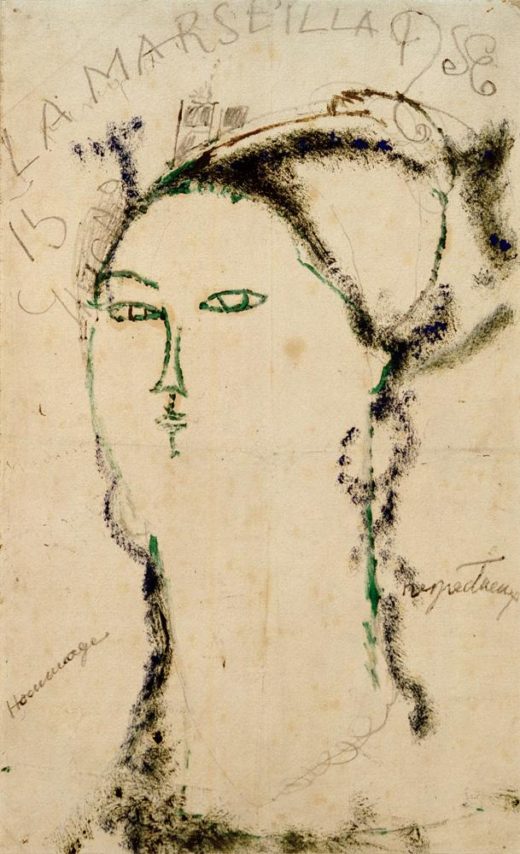Amedeo Modigliani „Madame Othon Friesz (La Marseillaise)“ 44 x 27″cm 1