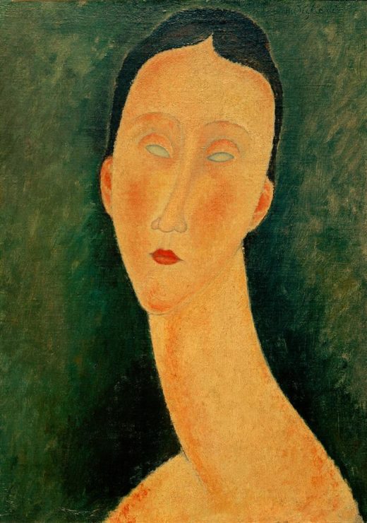 Amedeo Modigliani „Porträt einer Frau (Lunia)“ 46 x 36″cm 1